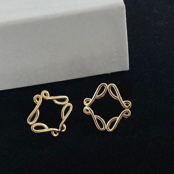 gold plated earring closed loop geometry design charm for women personality hollow light ear stud, Golden
gold plated earring closed loop geometry design charm for women personality hollow light ear stud, Golden