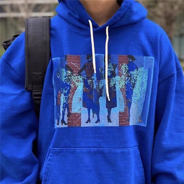 22fw japanese fashion vintage hooded sweatshirt blue men's women washed embroidery autumn winter pullover sweater high street fashion c, Black
22fw japanese fashion vintage hooded sweatshirt blue men's women washed embroidery autumn winter pullover sweater high street fashion c, Black