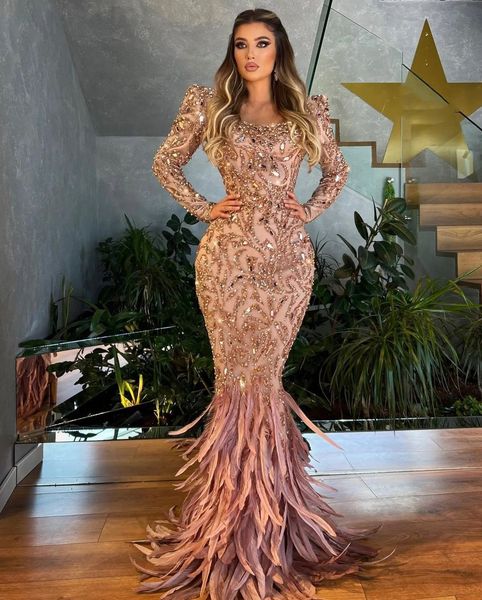 luxury mermaid prom dresses long sleeves high neck 3d lace appliques sequins beaded floor length celebrity feather train evening dresses plu, Black
luxury mermaid prom dresses long sleeves high neck 3d lace appliques sequins beaded floor length celebrity feather train evening dresses plu, Black