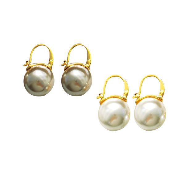 women natural white and grey pearls bead stud earrings 18k copper gold pieces, Golden;silver
women natural white and grey pearls bead stud earrings 18k copper gold pieces, Golden;silver