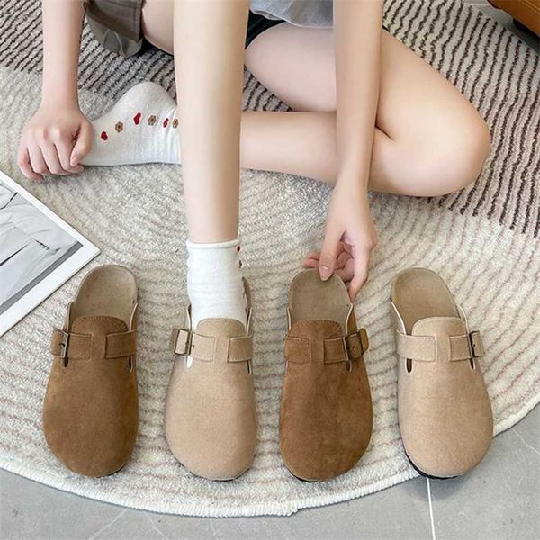 slippers factory designer birkinstocks round head soft leather wrap sandals for women to wear outside in spring 2023 heelless flat bottom sl, Black
slippers factory designer birkinstocks round head soft leather wrap sandals for women to wear outside in spring 2023 heelless flat bottom sl, Black