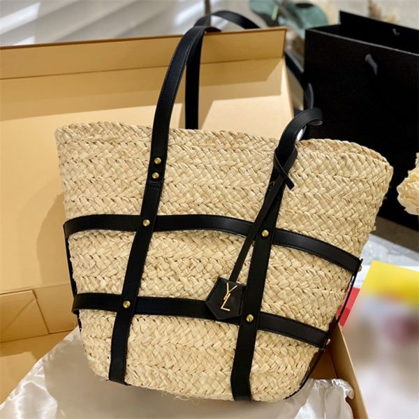 summer straw shoulder bags designer shopping tote beach s handbags womens raffia grass shopper purse woody basket bucket bag for holiday
summer straw shoulder bags designer shopping tote beach s handbags womens raffia grass shopper purse woody basket bucket bag for holiday