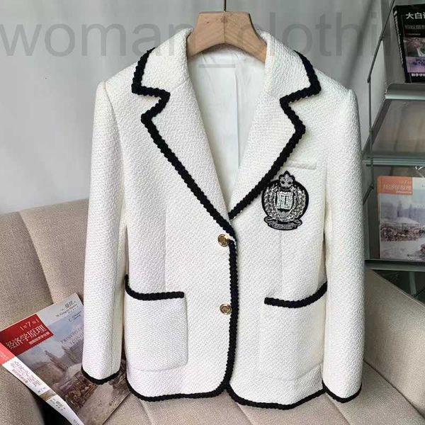 designer womens suits blazers tide brand high-quality retro fashion suit jacket high-end badge slim women's clothing t1fh, White;black
designer womens suits blazers tide brand high-quality retro fashion suit jacket high-end badge slim women's clothing t1fh, White;black