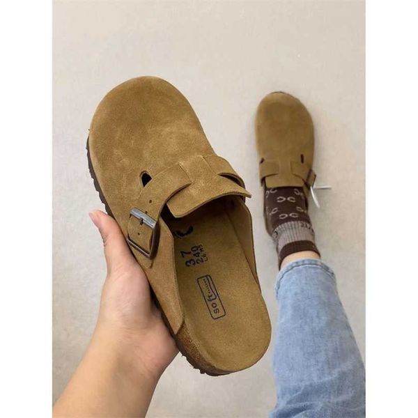 slippers factory designer birkinstocks boken men's and women's same size comfortable low heel solid color baotou slippers flat bot, Black
slippers factory designer birkinstocks boken men's and women's same size comfortable low heel solid color baotou slippers flat bot, Black