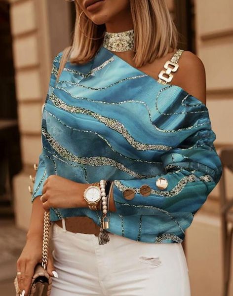 women's t-shirt cold shoulder for women marble print metal decor daily long sleeve tee casual women's t-shirt 230221, White
women's t-shirt cold shoulder for women marble print metal decor daily long sleeve tee casual women's t-shirt 230221, White