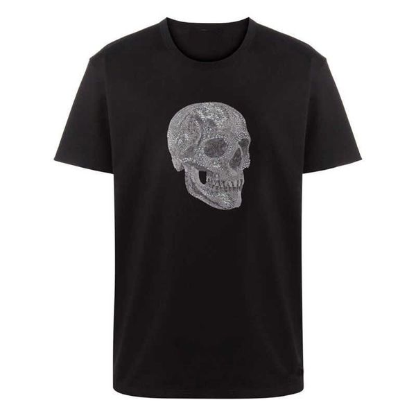 men's summer t-shirts alexander tshirt pure cotton luxury brand men t shirt skull skeleton print vintage womens streetwear tee z0221 fa, White;black 
men's summer t-shirts alexander tshirt pure cotton luxury brand men t shirt skull skeleton print vintage womens streetwear tee z0221 fa, White;black