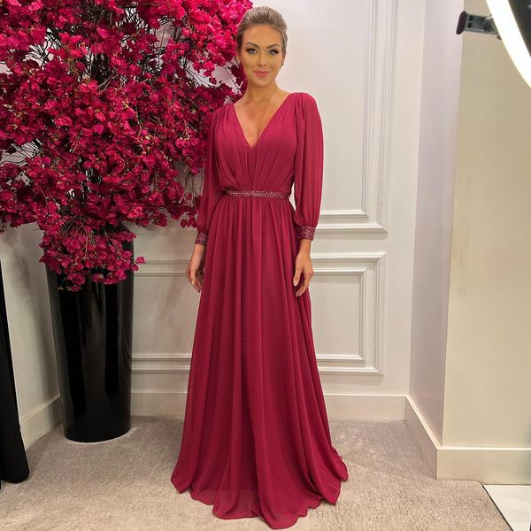 casual dresses adln elegant vneck dark red mother of bride long sleeve chiffon wedding guest gown plus size mother's evening 230221, Black;gray
casual dresses adln elegant vneck dark red mother of bride long sleeve chiffon wedding guest gown plus size mother's evening 230221, Black;gray