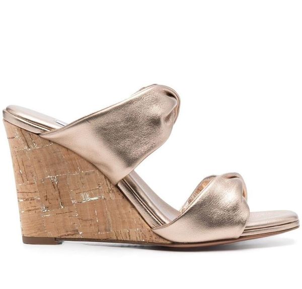vintage designtwist-strap metallic wedge sandals shoes summer high heel women's walking party wedding lady dress luxury designer gladia, Black
vintage designtwist-strap metallic wedge sandals shoes summer high heel women's walking party wedding lady dress luxury designer gladia, Black
