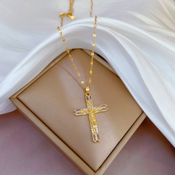 designer jewelry titanium steel cross necklace personality jesus god pendant charm jewelry accessory gift, Silver
designer jewelry titanium steel cross necklace personality jesus god pendant charm jewelry accessory gift, Silver