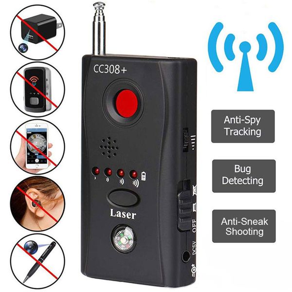 Camera Detector Wireless Signal Multi Function CC308 Radio Wave Scanner Full Range Wifi RF GSM Device Finder Anti Tracking Tool 230221
Camera Detector Wireless Signal Multi Function CC308 Radio Wave Scanner Full Range Wifi RF GSM Device Finder Anti Tracking Tool 230221