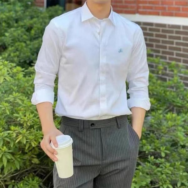 men's casual shirts 45115kg quality spring autumn men long sleeve loose cotton hombre classic embroidery brother 230221, White;black
men's casual shirts 45115kg quality spring autumn men long sleeve loose cotton hombre classic embroidery brother 230221, White;black