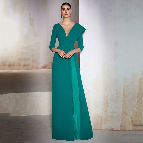 casual dresses modest 34 sleeves mother's of the bride dress vneck floor length evening plus size wedding guest gown vestido de noche 2, Black;gray
casual dresses modest 34 sleeves mother's of the bride dress vneck floor length evening plus size wedding guest gown vestido de noche 2, Black;gray