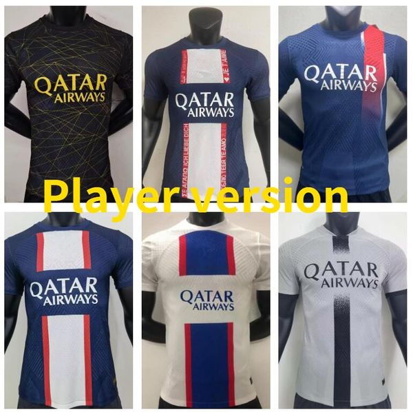 22 23 24 player 30 mbappe 7 paris soccer jerseys hakimi player version sergio ramos wijnaldum maillots psgs football shirt 2022 2023 2024 un, Black;yellow
22 23 24 player 30 mbappe 7 paris soccer jerseys hakimi player version sergio ramos wijnaldum maillots psgs football shirt 2022 2023 2024 un, Black;yellow
