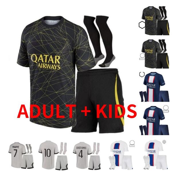 22 23 mbappe paris soccer jerseys sergio ramos messis draxler 2022 2023 sports football shirt marquinhos verratti kids kit men women maillot, Black;yellow
22 23 mbappe paris soccer jerseys sergio ramos messis draxler 2022 2023 sports football shirt marquinhos verratti kids kit men women maillot, Black;yellow