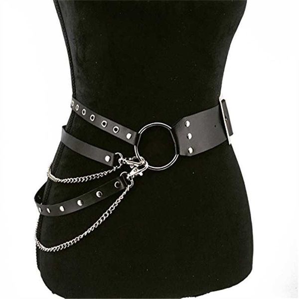 key rings women gothic punk waist belt chain metal circle ring design silver pin buckle pu leather black waistband jeans waist belts j230222, Slivery;golden
key rings women gothic punk waist belt chain metal circle ring design silver pin buckle pu leather black waistband jeans waist belts j230222, Slivery;golden
