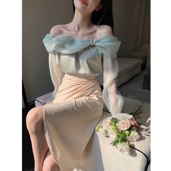 xiu xixi 2023 autumn new product korean fashion one line collar blouse loose sweet long sleeved female shirt, White
xiu xixi 2023 autumn new product korean fashion one line collar blouse loose sweet long sleeved female shirt, White