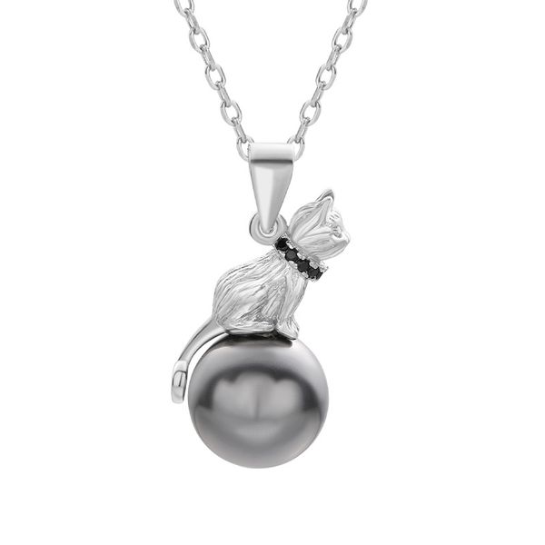original design cat pendant setting s925 sterling silver clavicle necklace female diy pearl mounts empty support handmade accessories, Slivery;crystal
original design cat pendant setting s925 sterling silver clavicle necklace female diy pearl mounts empty support handmade accessories, Slivery;crystal