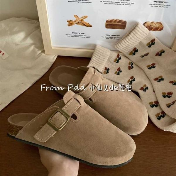 slippers factory designer birkinstocks sen series bucken shoes women's half slippers in the autumn and winter of new flat-bottomed with, Black
slippers factory designer birkinstocks sen series bucken shoes women's half slippers in the autumn and winter of new flat-bottomed with, Black