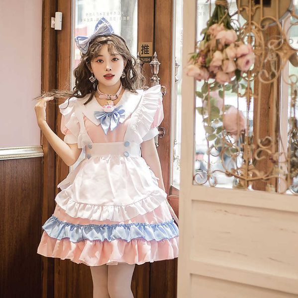 dress big maid super cute bow lolita women's man pink and blue lovely skirt anime costumes cosplay, Black
dress big maid super cute bow lolita women's man pink and blue lovely skirt anime costumes cosplay, Black