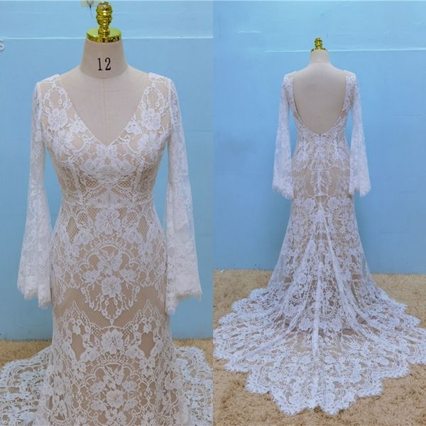 party dresses umk vintage bohemia mermaid wedding dress lace flared sleeves vestido de noiva backless boho bridal gowns 230221, White;black
party dresses umk vintage bohemia mermaid wedding dress lace flared sleeves vestido de noiva backless boho bridal gowns 230221, White;black