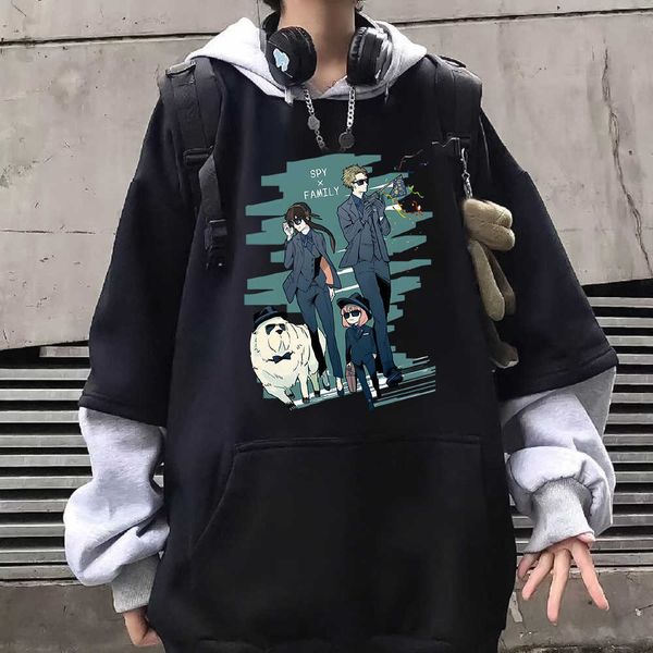men's hoodies sweatshirts anime spy x family hoodie kawaii cartoon anya forger printing patchwork sweatshirts yor loid bond hoodies cos, Black
men's hoodies sweatshirts anime spy x family hoodie kawaii cartoon anya forger printing patchwork sweatshirts yor loid bond hoodies cos, Black