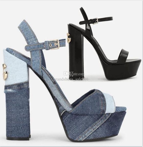 with box classics women shoes heels sandals fashion denim dress shoe alphabet lady sandal leather high heel shoes, Black
with box classics women shoes heels sandals fashion denim dress shoe alphabet lady sandal leather high heel shoes, Black