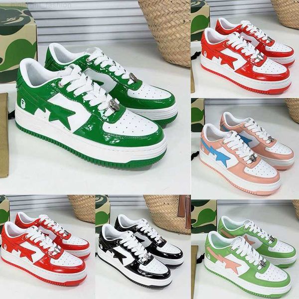 high-quality casual sneakers for men and women designers bapesta fashion sk8 sta camouflage black and white green red and orange camouflage
high-quality casual sneakers for men and women designers bapesta fashion sk8 sta camouflage black and white green red and orange camouflage