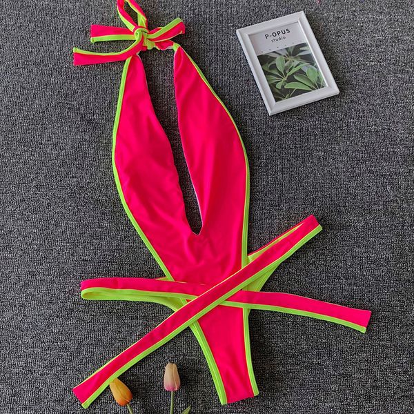 swim wear backless thong swimsuit 2023 women cut out monokini swimwear halter bandage v neck plunging bathing suit 230220
swim wear backless thong swimsuit 2023 women cut out monokini swimwear halter bandage v neck plunging bathing suit 230220