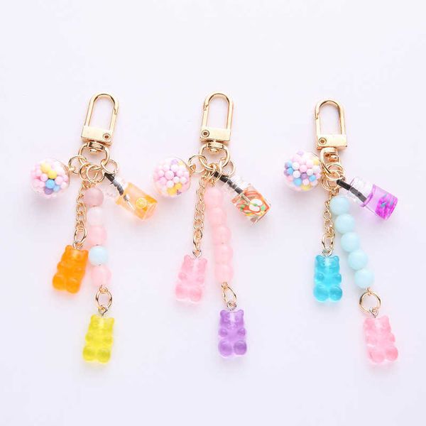 key rings ins cute girly heart candy bear keychain rainbow color fondant bag pendant key chain accessories cute llaveros para mujer j230222, Slivery;golden
key rings ins cute girly heart candy bear keychain rainbow color fondant bag pendant key chain accessories cute llaveros para mujer j230222, Slivery;golden