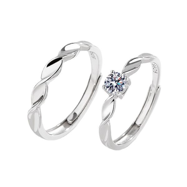 925 sterling silver diamond couple rings for lovers weddings gifts fine jewelry forever love silver couples ring twistted finger rings femal
925 sterling silver diamond couple rings for lovers weddings gifts fine jewelry forever love silver couples ring twistted finger rings femal