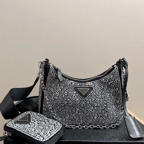 designer women's shoulder bag full of diamonds sparkling diamond cross-body bag nylon chain shoulder bag messenger bag hobo bindle
designer women's shoulder bag full of diamonds sparkling diamond cross-body bag nylon chain shoulder bag messenger bag hobo bindle