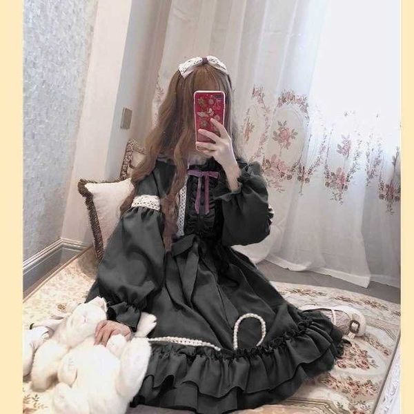 casual dresses original lolita gothic retro skirt sweet and cute kawaii loli dress provence new op long-sleeved dress black dress l230221, Black;gray
casual dresses original lolita gothic retro skirt sweet and cute kawaii loli dress provence new op long-sleeved dress black dress l230221, Black;gray