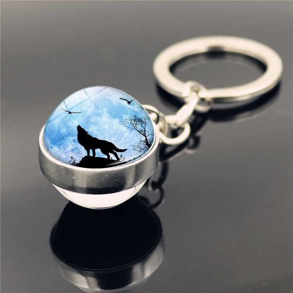 key rings glow in the dark wolf key chain howling wolf and moon keyring double side glass ball keychain wolf head pendant key ring j230222, Slivery;golden
key rings glow in the dark wolf key chain howling wolf and moon keyring double side glass ball keychain wolf head pendant key ring j230222, Slivery;golden