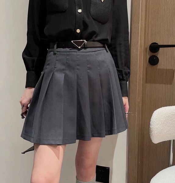 women's skirt fashion pleated short skirts with inverted triangle classic denim leather lady dress size novelty casual cotton, Black
women's skirt fashion pleated short skirts with inverted triangle classic denim leather lady dress size novelty casual cotton, Black