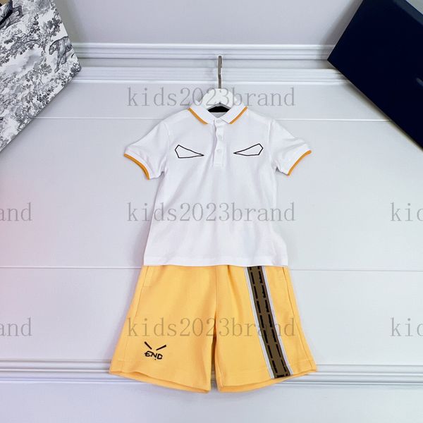 2023ss boys sports sets brand designer children polo t shirts with yellow shorts two pieces sets rainbow print high end cotton shorts boys, White
2023ss boys sports sets brand designer children polo t shirts with yellow shorts two pieces sets rainbow print high end cotton shorts boys, White