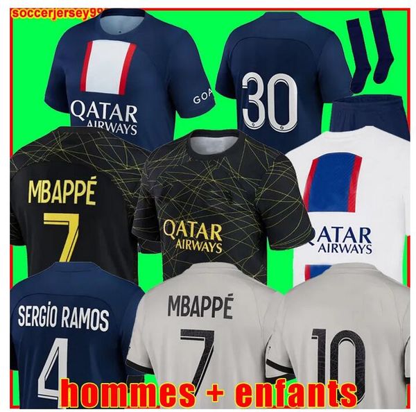 hakimi mbappe player #30 paris soccer jerseys sergio ramos maillots de football 2022 2023 marquinhos verratti psgs hakimi men kids kit shirt, Black;yellow
hakimi mbappe player #30 paris soccer jerseys sergio ramos maillots de football 2022 2023 marquinhos verratti psgs hakimi men kids kit shirt, Black;yellow