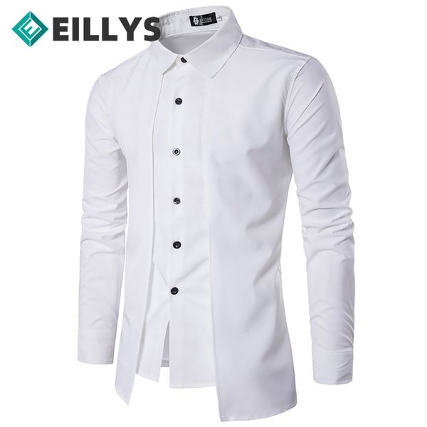men s casual shirts white slim fit s handsome blouse luxury formal camisa fake two piece 230221, White;black
men s casual shirts white slim fit s handsome blouse luxury formal camisa fake two piece 230221, White;black