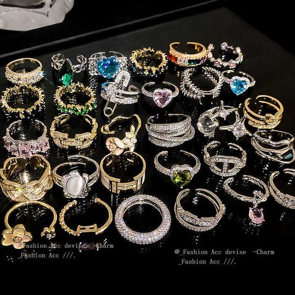genuine gold plated emerald zircon mosaic ring fashion design sense index finger ring temperament accessory female, Silver
genuine gold plated emerald zircon mosaic ring fashion design sense index finger ring temperament accessory female, Silver