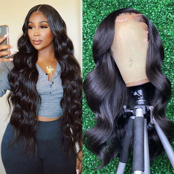 synthetic wigs 13x6 transparent human hair lace frontal wig for women raw indian wavy 13x4 body wave hd front closure sale 230221, Black
synthetic wigs 13x6 transparent human hair lace frontal wig for women raw indian wavy 13x4 body wave hd front closure sale 230221, Black