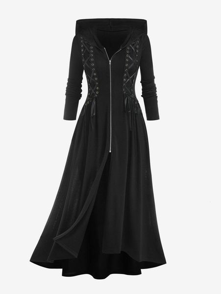women s trench coats rosegal plus size hooded lace up zipper coat women autumn winter high low maxi outwears black red longline hoodies 230, Tan;black
women s trench coats rosegal plus size hooded lace up zipper coat women autumn winter high low maxi outwears black red longline hoodies 230, Tan;black