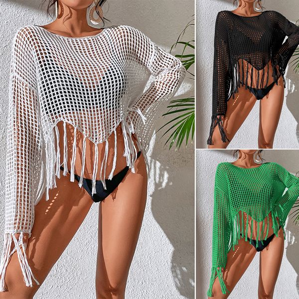 pullover bikinis cover up v-neck tassel hollowed out beach sun protection clothing designer luxury bikini short smock stcy2133 women swimwea
pullover bikinis cover up v-neck tassel hollowed out beach sun protection clothing designer luxury bikini short smock stcy2133 women swimwea