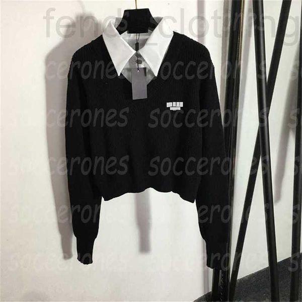 women's plus size sweaters designer womens fake two piece letters knit jumper fashion autumn spring long sleeve sweater ldew
women's plus size sweaters designer womens fake two piece letters knit jumper fashion autumn spring long sleeve sweater ldew