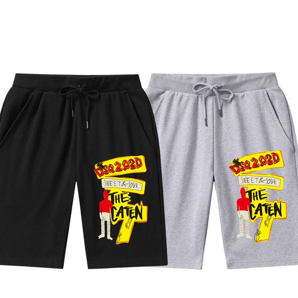 dsq2 shorts youth straight slightly elastic popular sports pants summer capris men's cotton shorts dk936, White;black
dsq2 shorts youth straight slightly elastic popular sports pants summer capris men's cotton shorts dk936, White;black