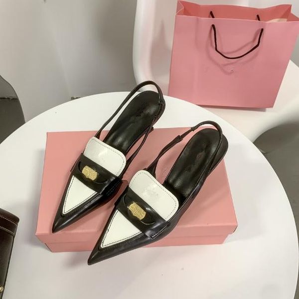 cat miu pointy heel sandals and shoes metal coinss women high heel sandals after the empty banquet ladies midheel leather shoes abot, Black
cat miu pointy heel sandals and shoes metal coinss women high heel sandals after the empty banquet ladies midheel leather shoes abot, Black