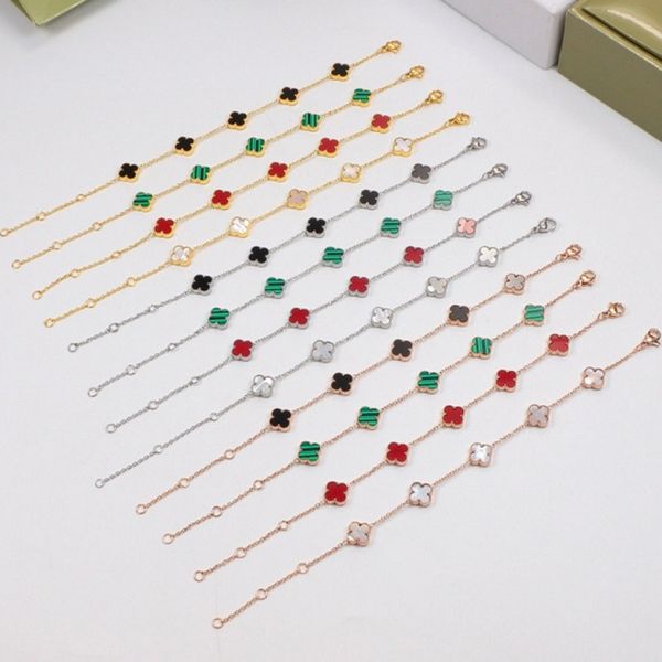 luxury clover designer bracelet chain 18k gold bracelets charm 4 leaf clovers bracelets shining crystal diamond party jewelry, Black
luxury clover designer bracelet chain 18k gold bracelets charm 4 leaf clovers bracelets shining crystal diamond party jewelry, Black