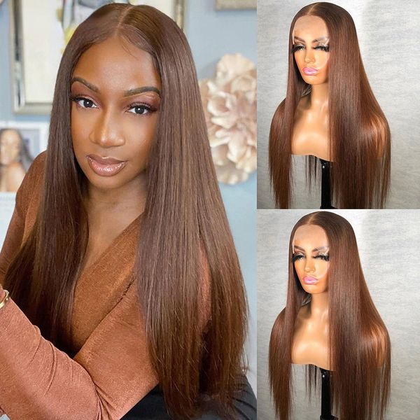 straight human hair wig brown color 4x4 lace closure wig baby hair brazilian remy hair lace front wigs for black women 26 inch
straight human hair wig brown color 4x4 lace closure wig baby hair brazilian remy hair lace front wigs for black women 26 inch