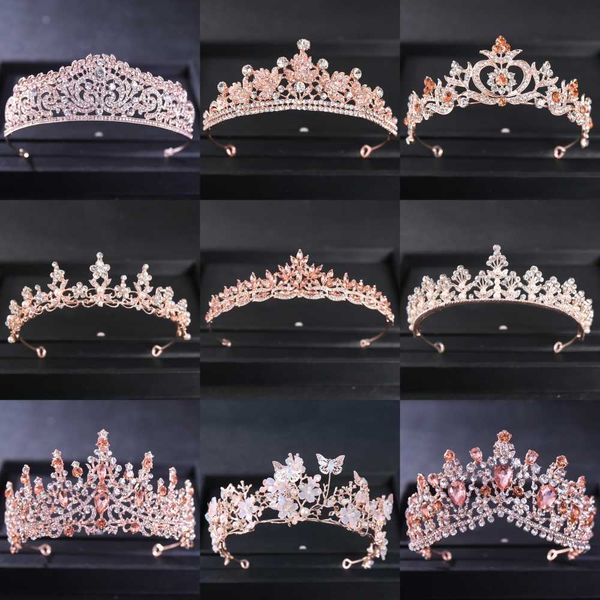 tiaras rose gold color crystal tiaras and crowns rhinestone prom princess diadem wedding bridal hair accessories jewelry crown tiara z0220, White;golden
tiaras rose gold color crystal tiaras and crowns rhinestone prom princess diadem wedding bridal hair accessories jewelry crown tiara z0220, White;golden