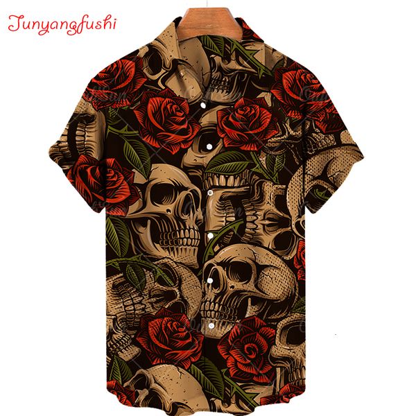 men's casual shirts hawaiian loose 5xl 3d skull print for fashion women tee breathable summer short sleeve 230221, White;black
men's casual shirts hawaiian loose 5xl 3d skull print for fashion women tee breathable summer short sleeve 230221, White;black