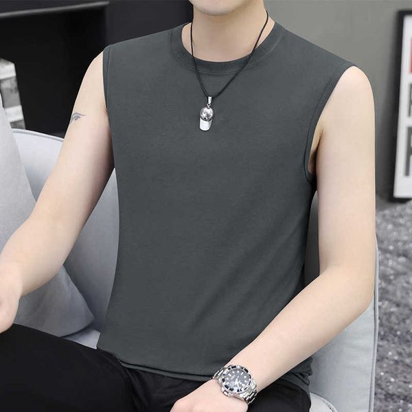 men's vest cotton men's 2022 summer waistcoat hurdling wide shoulder sleeveless t-shirt fashion, White;black
men's vest cotton men's 2022 summer waistcoat hurdling wide shoulder sleeveless t-shirt fashion, White;black