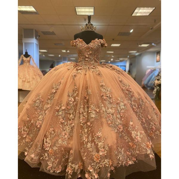 party dresses rose gold off the shoulder quinceanera ball gown sleeveless floral appliques lace handmade flowers sweet 15 wear 230221, White;black
party dresses rose gold off the shoulder quinceanera ball gown sleeveless floral appliques lace handmade flowers sweet 15 wear 230221, White;black